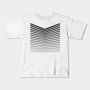 Graphic with grey stripes. Kids T-Shirt